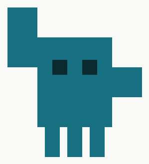 Claude mascot, Agora teal variant