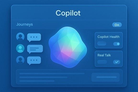 Copilot Journeys interface